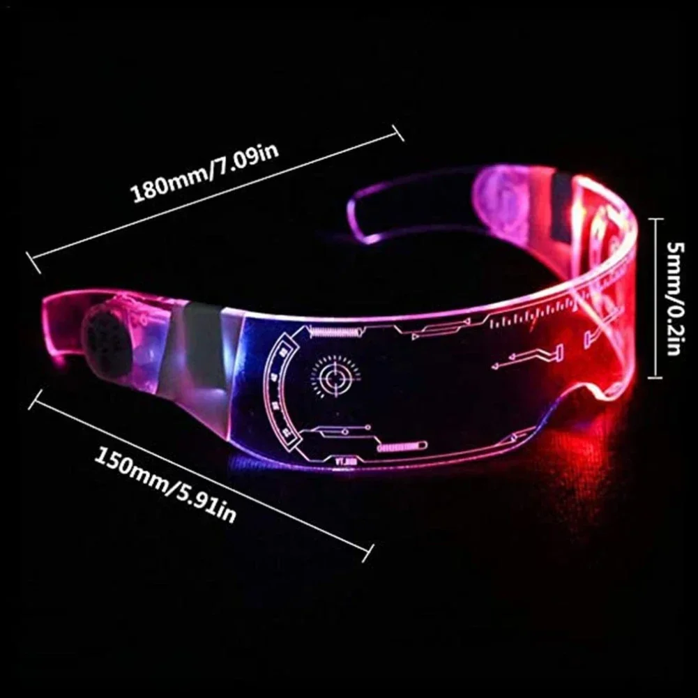 New Cool  Colorful LED Light Up Glasses Glowing Party Decor Luminous Lighting Up Bar Rave Music Dancing Party Acrylic  Neon