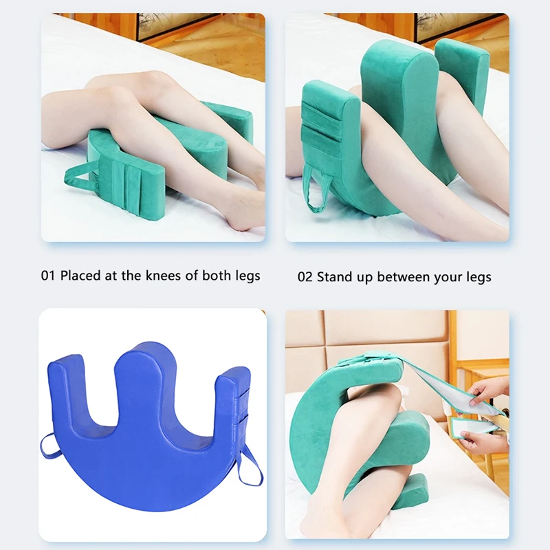 وسادة مساعدة لجهاز الانقلاب مع نوع مضاد لقرحة السرير للعناية بجانب السرير وسادة جانبية مثلثة مع أشرطة #5