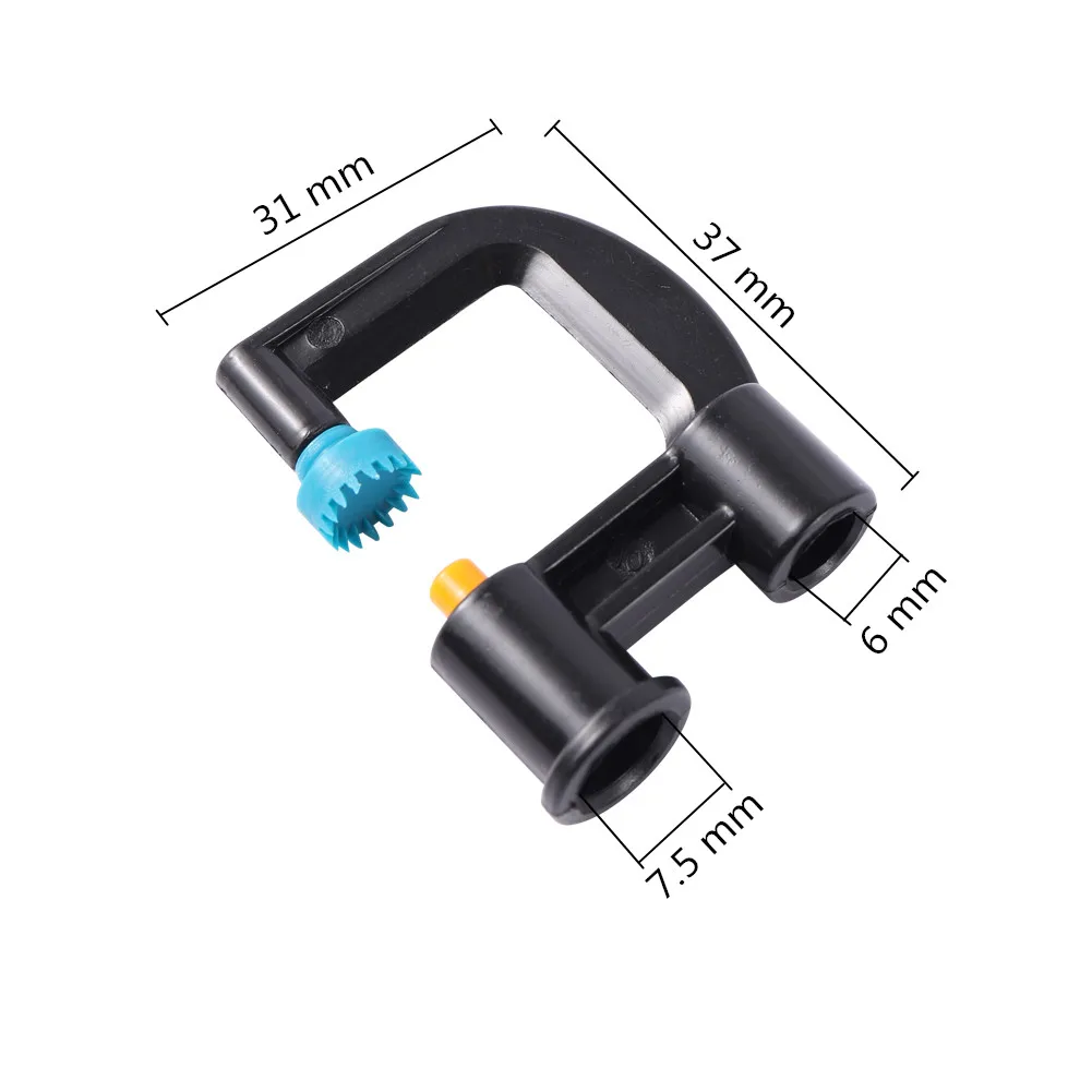 7.5mm G-type Serrated 360° Refraction Sprinkler Horticulture Greenhouse Irrigation Garden Orchard Flower Watering Nozzles 20Pcs