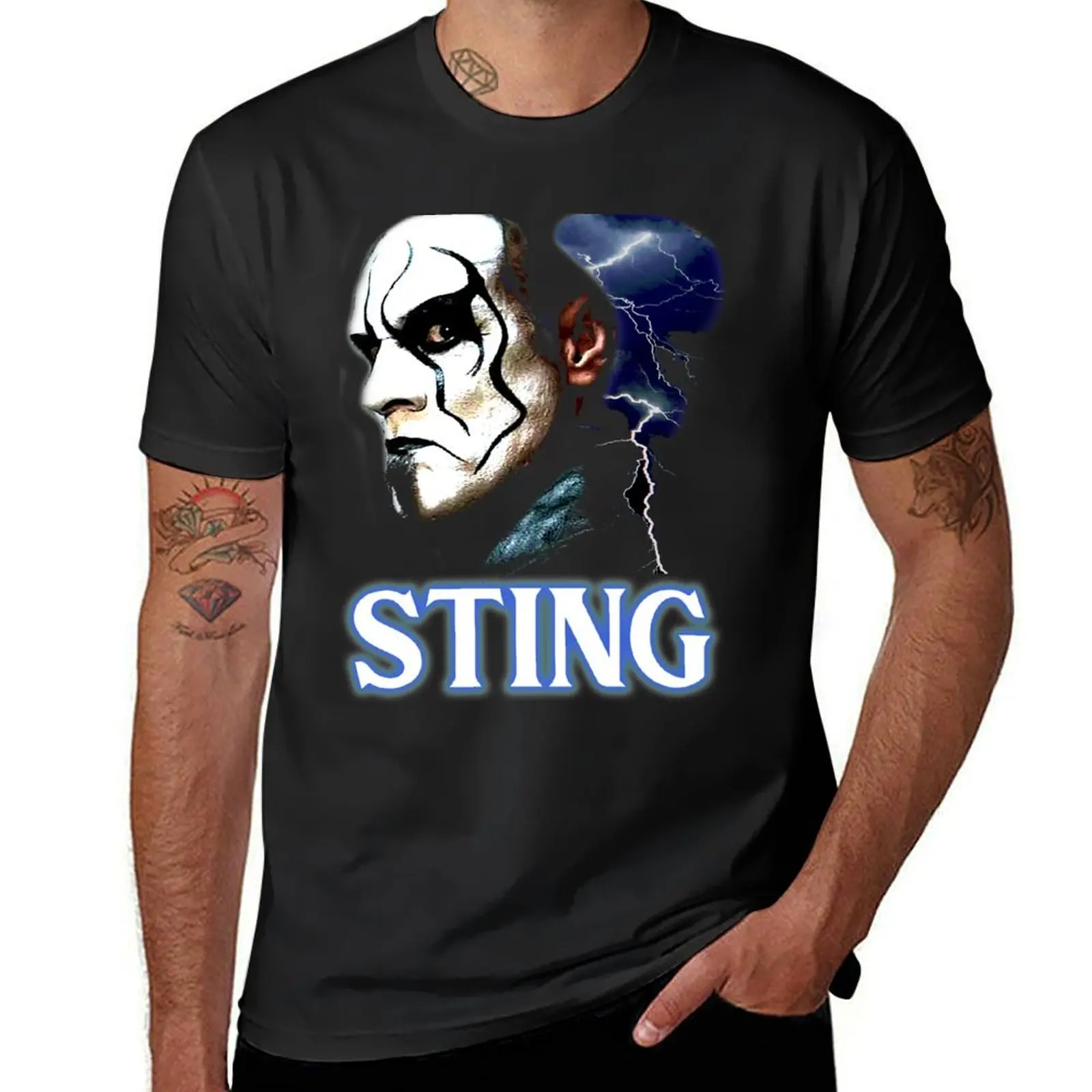 

Sting Wrestler T-Shirt blue archive valentines clothes man clothes cotton man t-shirts designer t shirt men