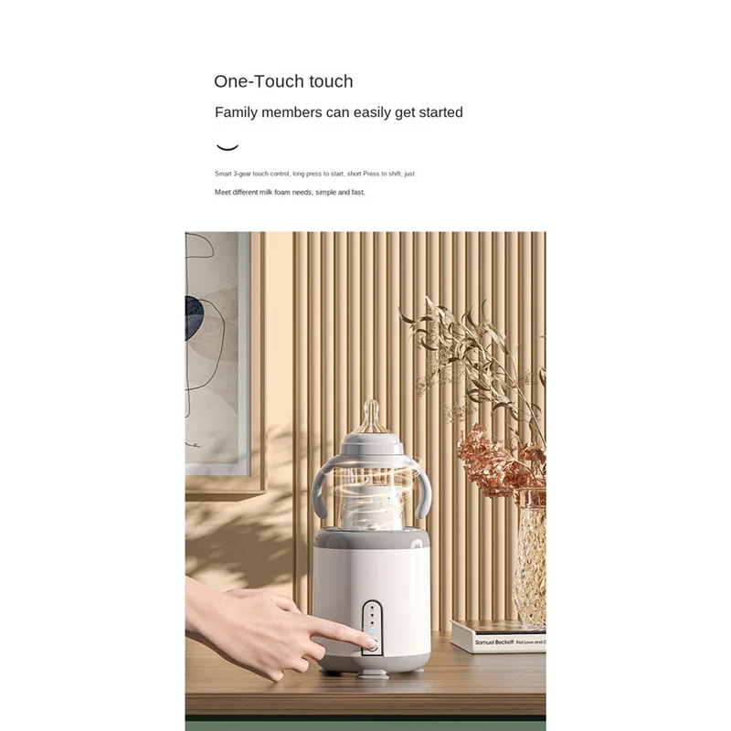 

ABMH-Baby Bottles Baby Milk Bottles Shaker USB Automatic Intelligent Electric Infant Bottles Shaker For Home Travel Baby