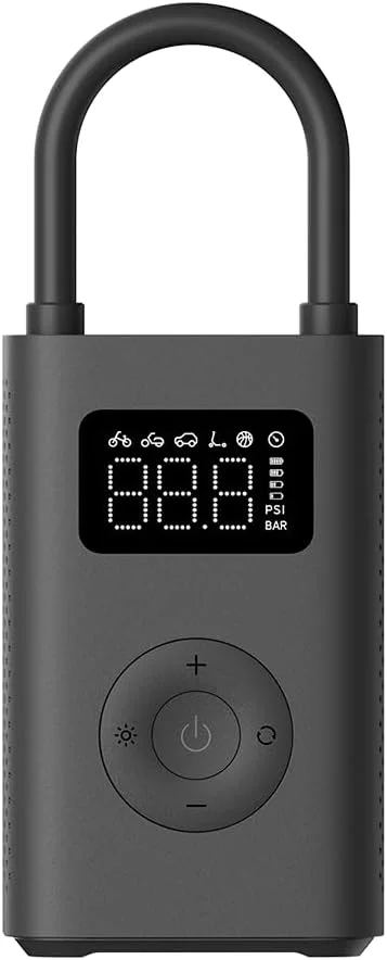 ポータブル電動エアコンプレッサースマートユニバーサルインフレータブルポンプ OLED ディスプレイ車バイクボールフリップデザイン Android 用