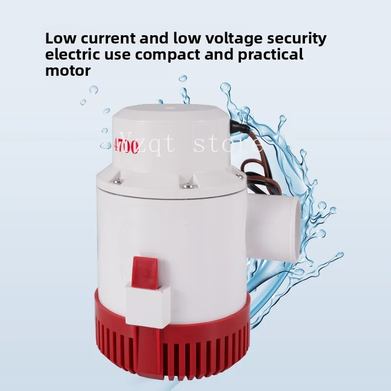 12V24 volt DC submersible pump bilge pump agricultural large flow pumping and drainage yacht marine battery water pump 4700