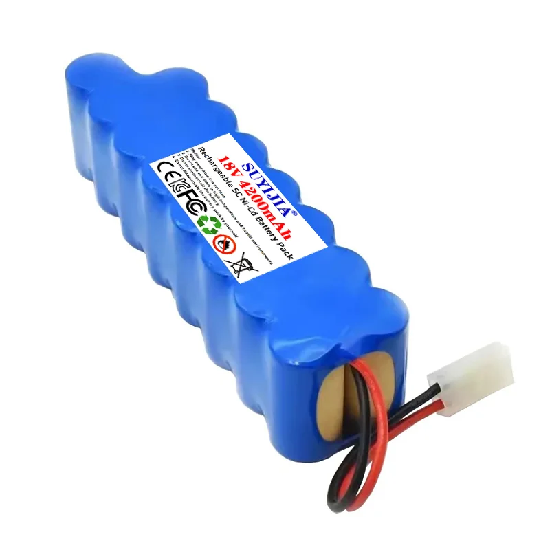 SC Battery Pack 18V 4200mAh Ni-Cd Rechargeable Vacuum Cleaner Replacement Batteries for Rowenta RH8771 for Tefal Cyclone