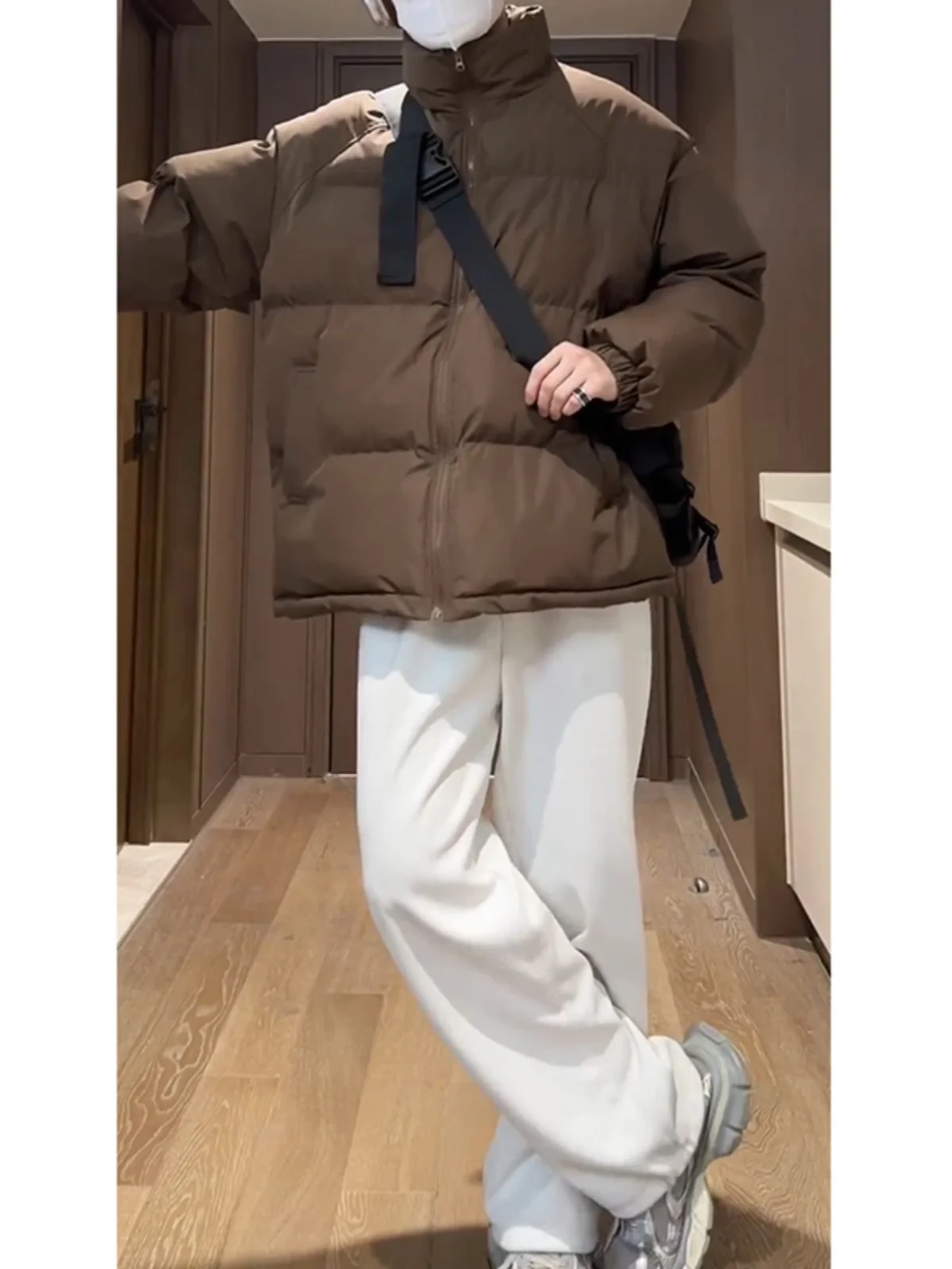 

Мужская зимняя куртка из утепленного хлопка и полиэстера, теплая, модная, в стиле High Street