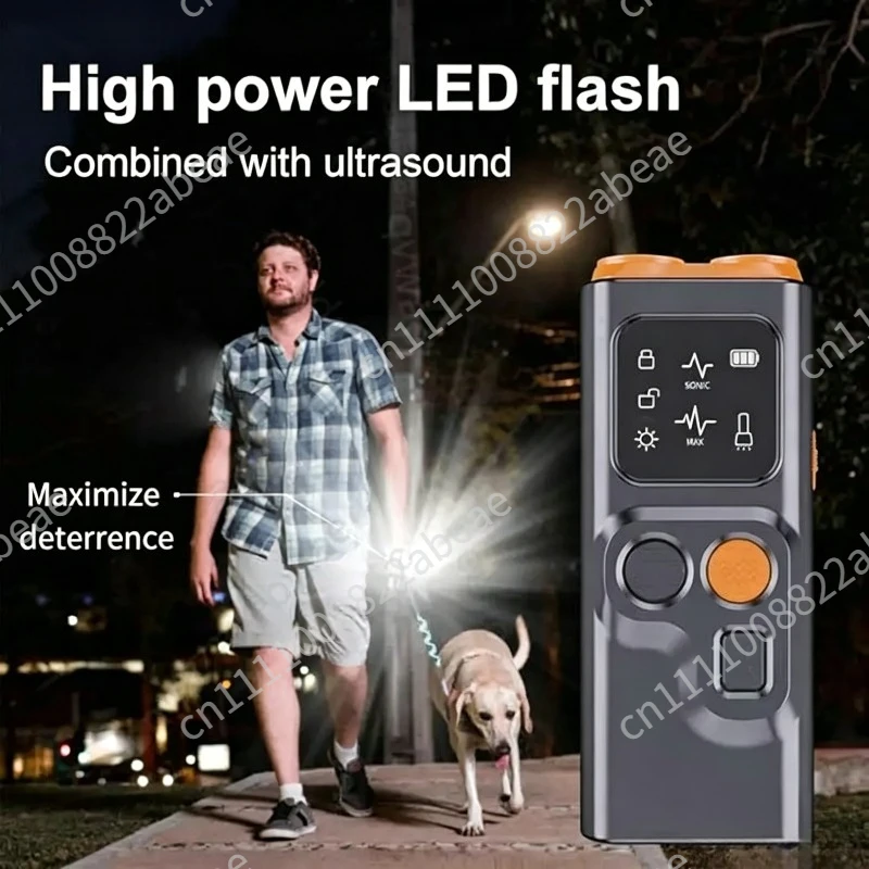 2025 New Anti Barking Device Dog Bark Deterrent Devices with Hd Display and LED Flashlight Anti-bark Dev