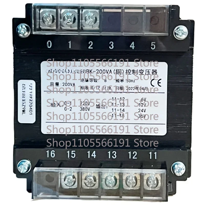BK-200VA Control Transformer Copper 380 220/220 110 36 24 12 6