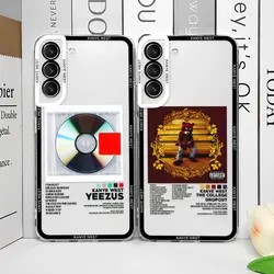 Funny K-Kanye West Yee Poster Phone Case for Samsung Galaxy S25 S24 S23 Ultra S22 Plus S21 FE 5G Soft Covers Transparent Fundas