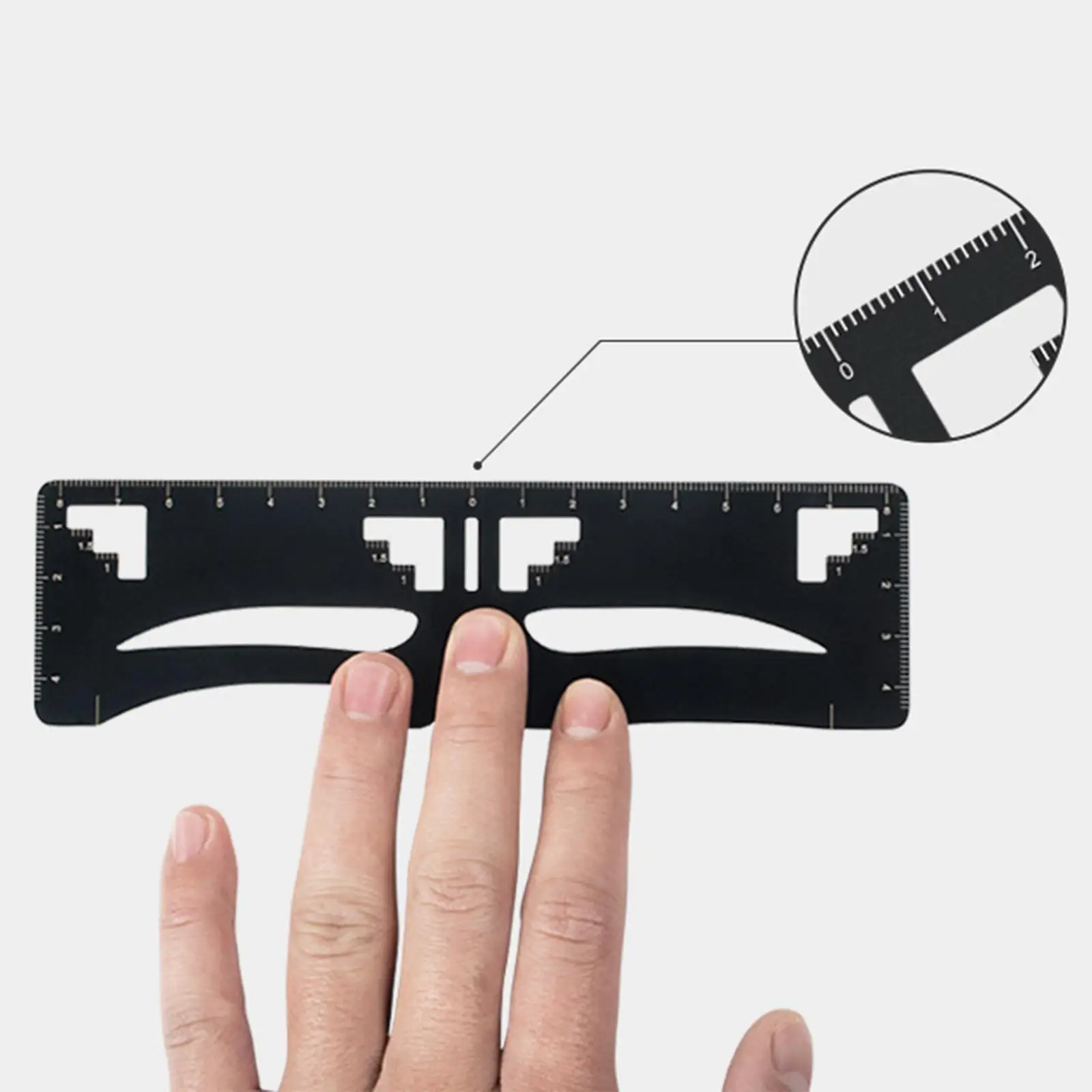 قالب تشكيل الحواجب من الفولاذ المقاوم للصدأ قابل لإعادة الاستخدام للمبتدئين والمحترفين #2