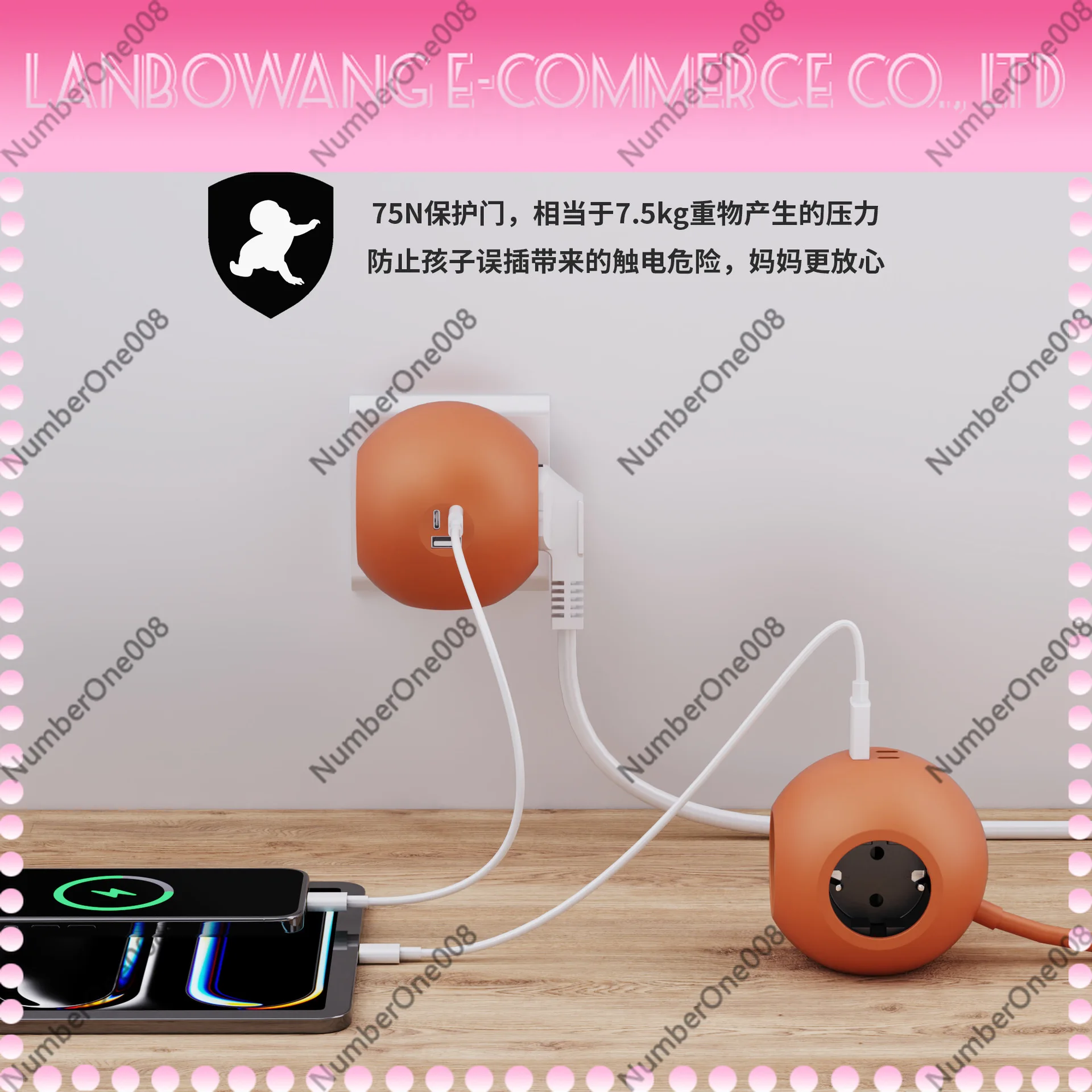 Creative EU Standard Spherical Multi Plug Adapter Socket High Appearance Multifunctional Power Strip Home Office Use
