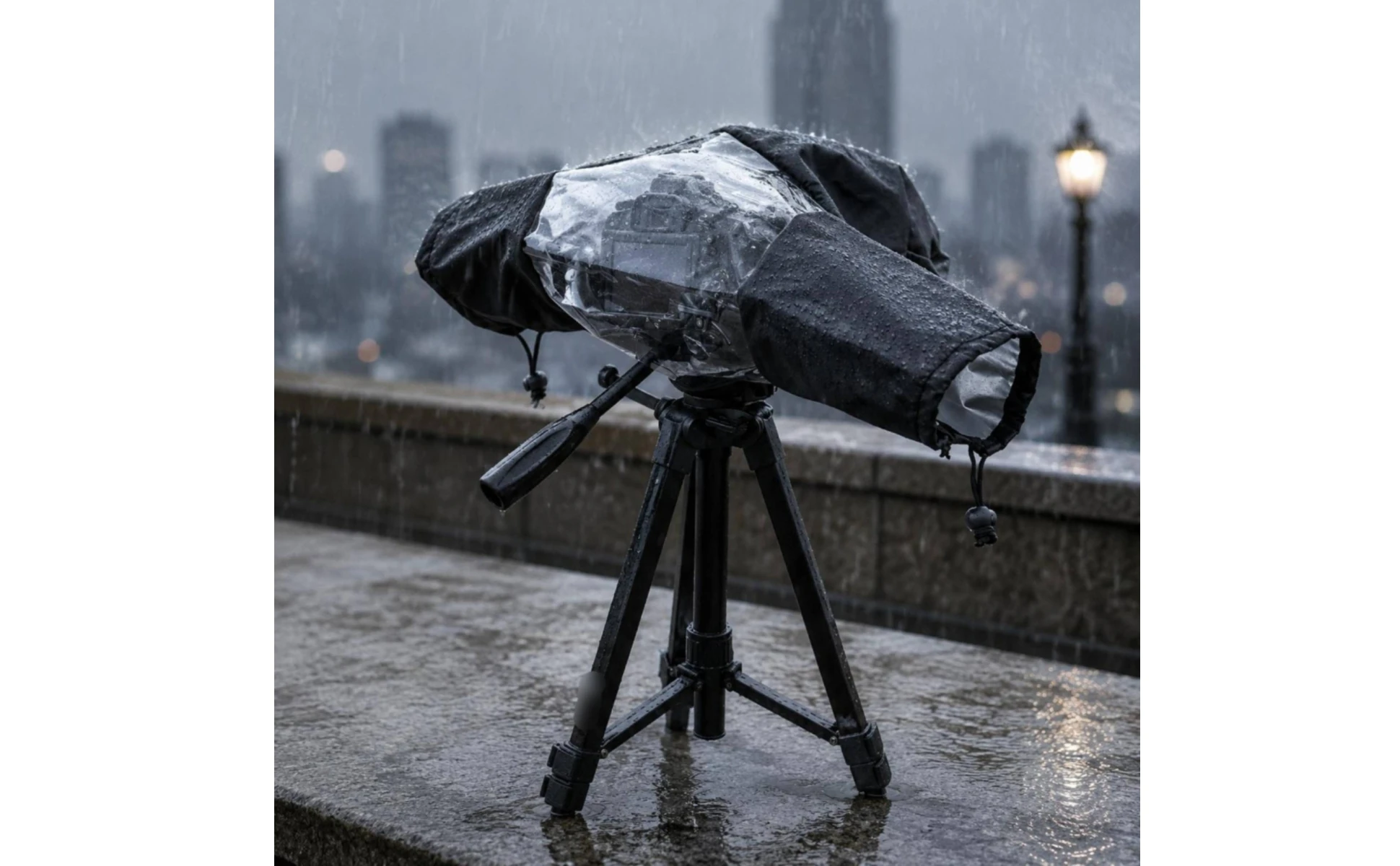 DSLR Rain Cover Weather Protection Camera Lens Rain Cover Lens Jacket Folds Flat Photo Gear Long-Lasting Nylon for Outdoor