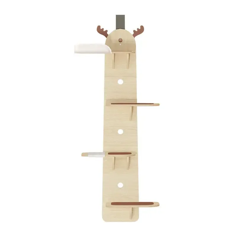 Convenient hanging door cat climbing frame scratching board integrated wall jumping platform door