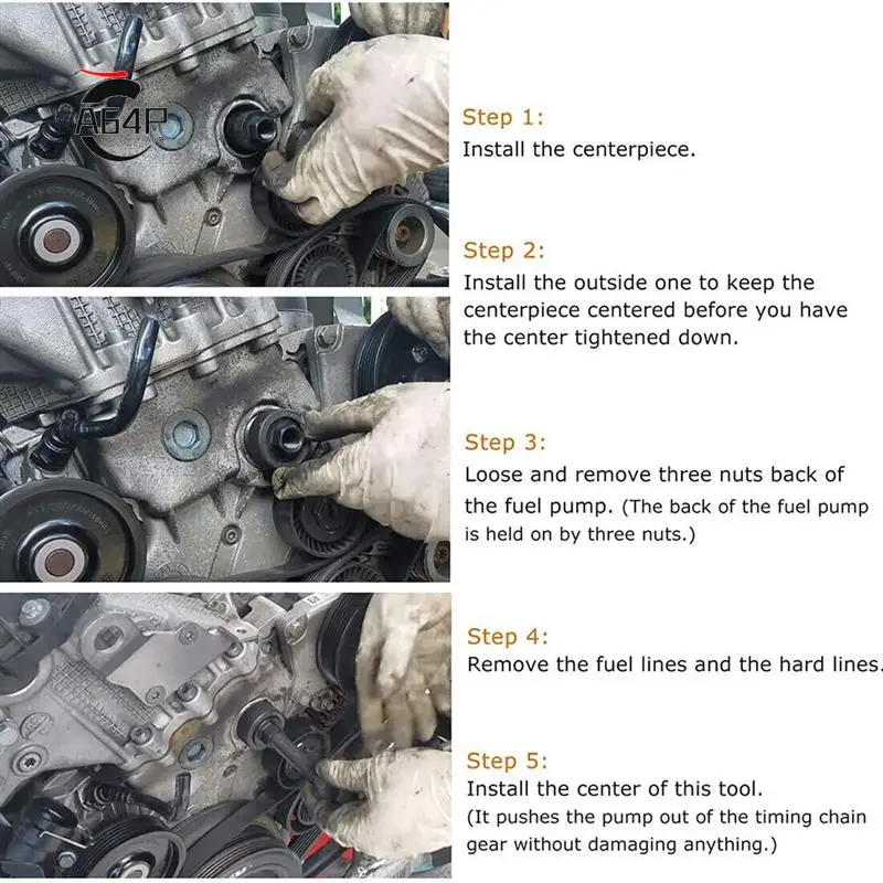 

A64P-Crude Oil Инструмент для снятия съемника топливного насоса впрыска двигателя Замена автомобильных принадлежностей для BMW M47 M57
