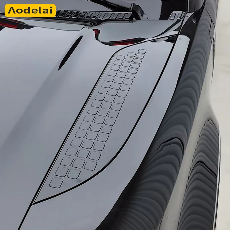 Exterior Accessories 2PCS Bonnet Air Vent Set For 2020-2026 Land Rover L663 Defender 90 110 130 Cover Decorative Panel 3