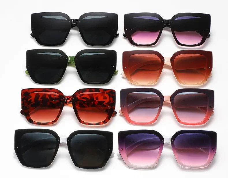 Women\'s Luxury Brand Sunglasses Woman High Quality Designer Sun Glasses Women Ladies Shade Oversized Eyewear Oculos De So
