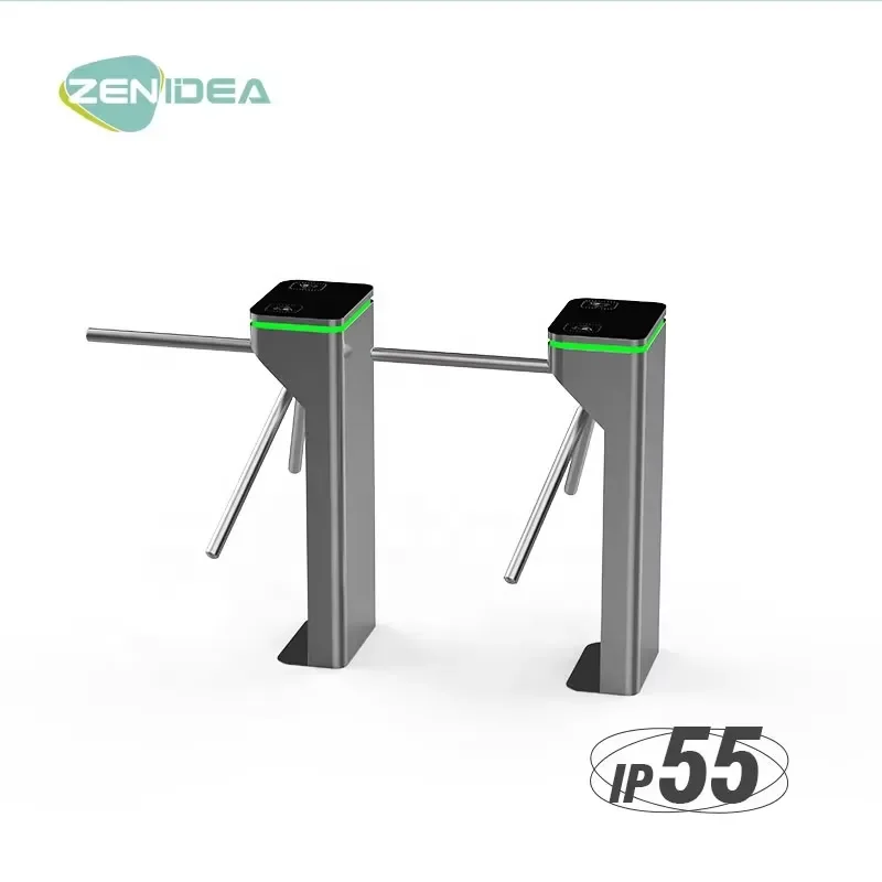 Configurable Ticket Verification Automatic Charging Function Stainless Steel Tripod Revolving Gates Public Transportation