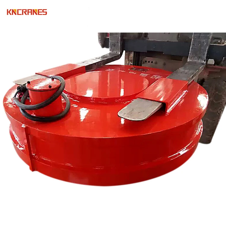 Magneti elettromagnetici per sollevamento carico Sollevamento potente elettromagnete di sollevamento per carrello elevatore