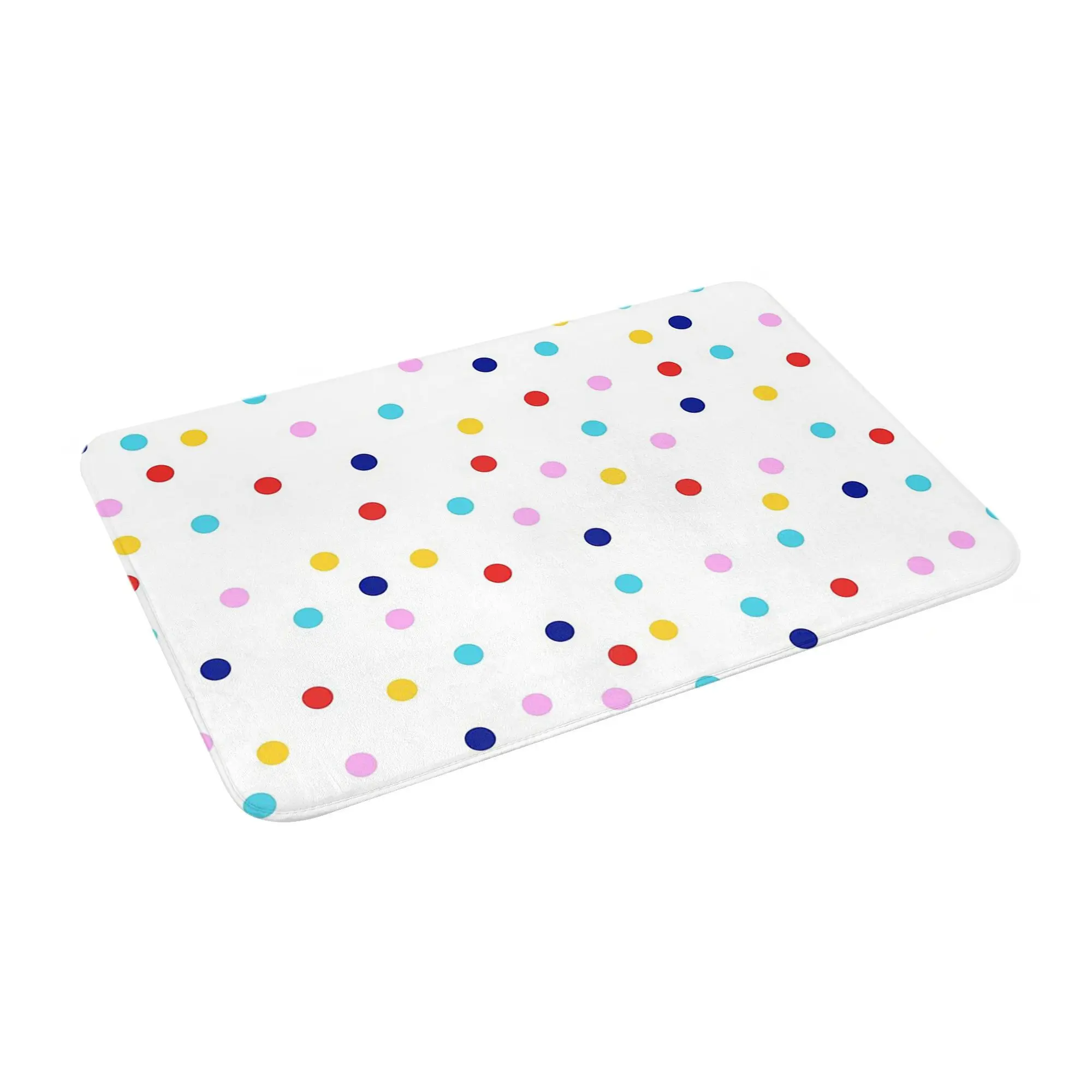 Cute Colorful Dots Anti-slip Doormat Floor Mat Sand Scraping Carpet Rug for Kitchen Entrance Home Bedroom Footpad Mats