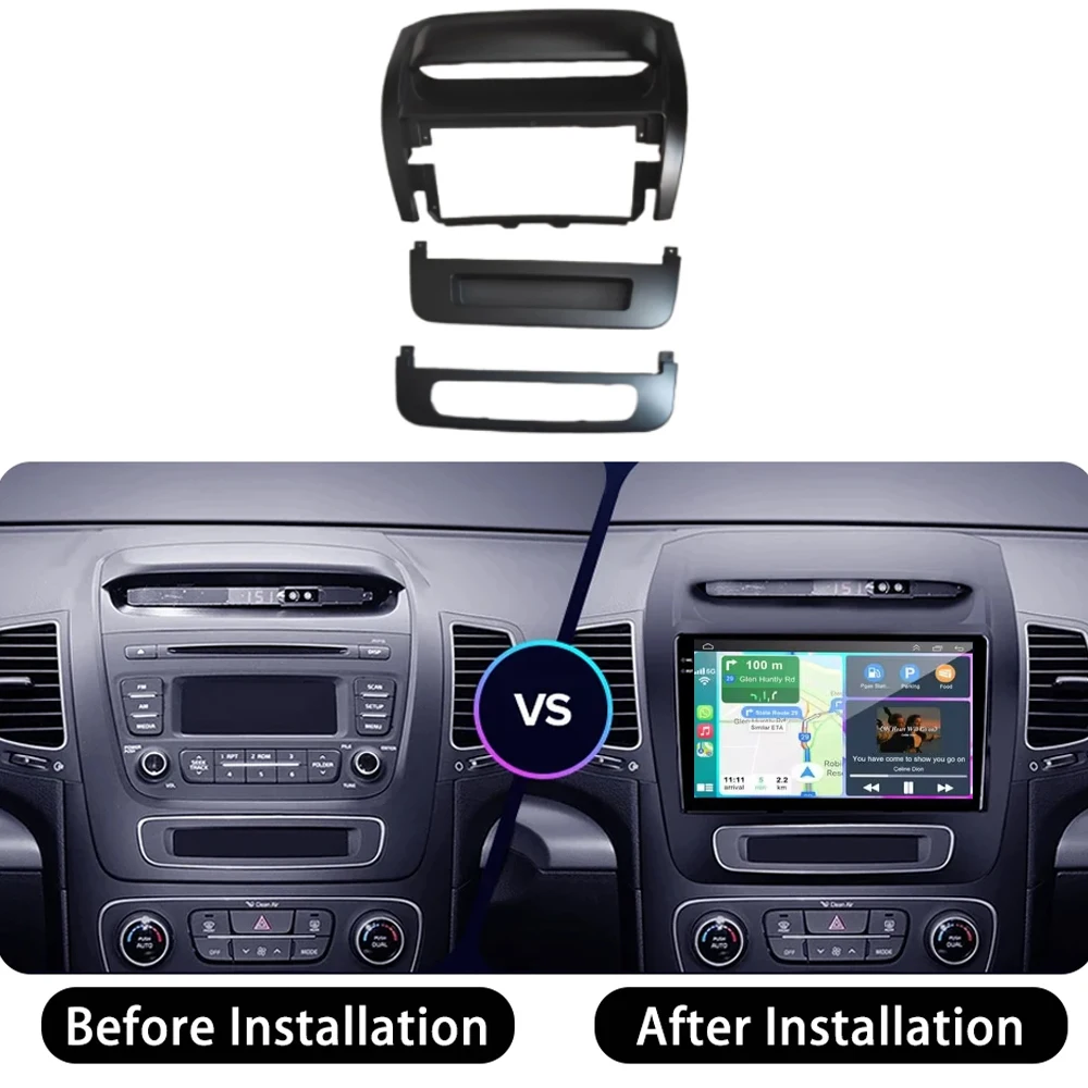 Android 16 Carplay Auto Car Radio Multimedia Player For Kia Sorento 2 II XM 2012 - 2015 DSP Autoradio GPS Stereo 2din Head Unit