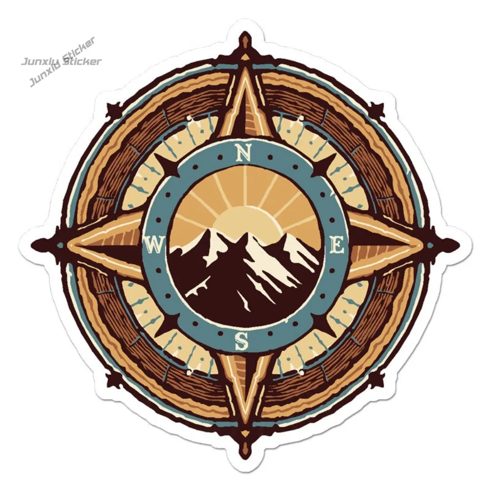

Compass North South Vinyl Decal Sticker Indoor Cute Laptop Sticker Waterproof Vinyl Decal UV Resistant Decoration Accessories