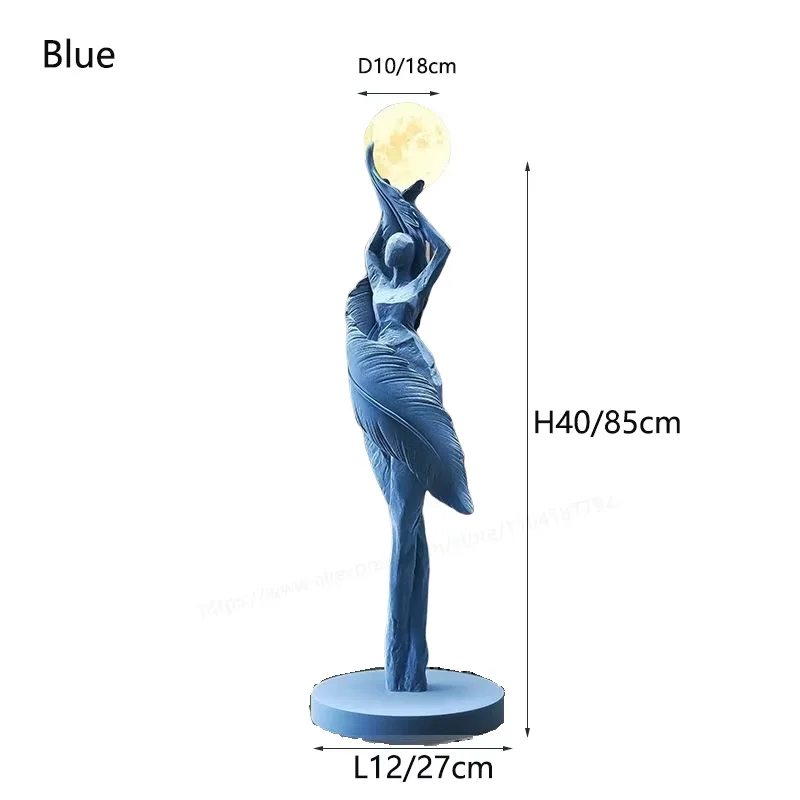 Modern Art Floor Lamp Home decoration Lights Living Room Bedroom Humanoid Atmosphere Lamps Couch High-End Sculpture LED Lighting