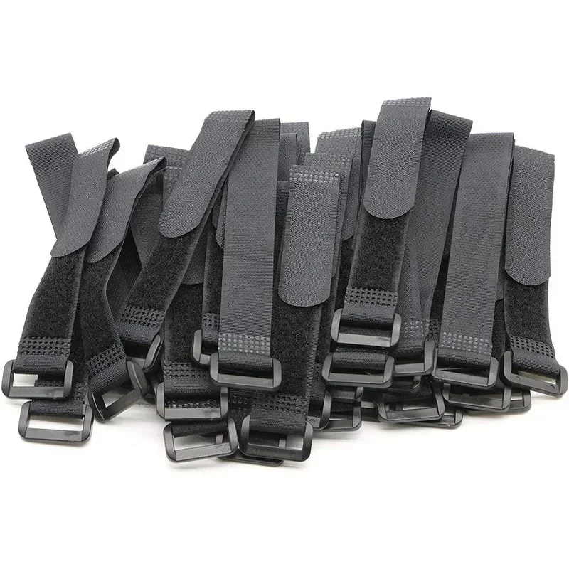 25cm nylon Velcro cable ties, adjustable binding straps, reverse buckle straps, fixed cable ties, wire management harnesses
