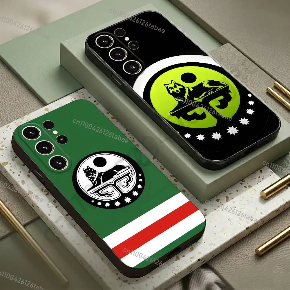 Chechen Coat Of Arms Phone Case For Samsung S20,21,22,23,24,25,26 plus,ultra Lite Black Silicone Cover