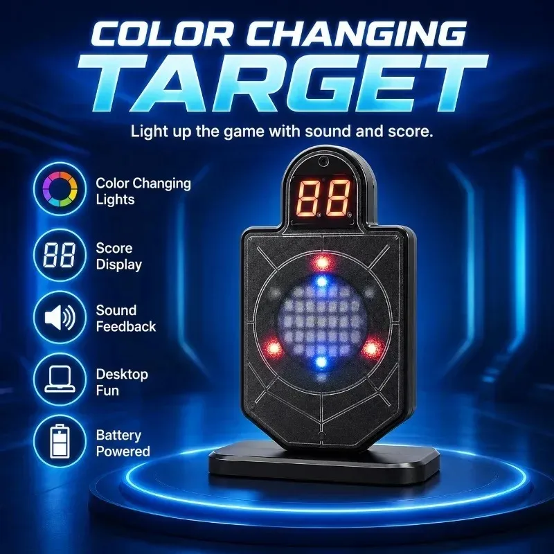 Portable Electronic Score‑tracking Induction Target, Bright Light‑effect Game Prop for Household Recreational Activities