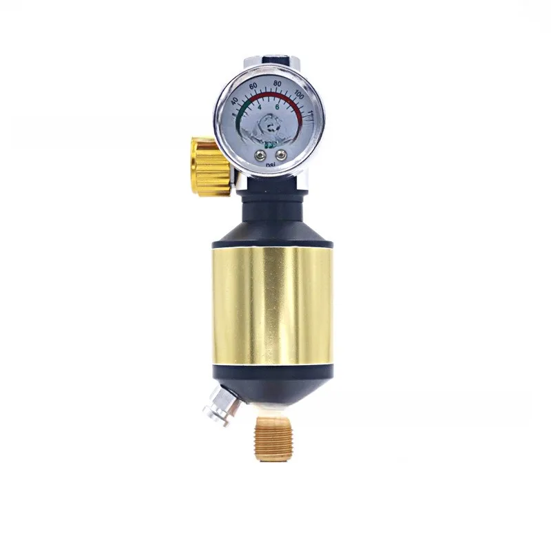 Air Filter Unit Air Regulator For Spray Painting Aluminum Alloy Stainless Steel Connector 0-140 PSI Gauge For Spray Tools