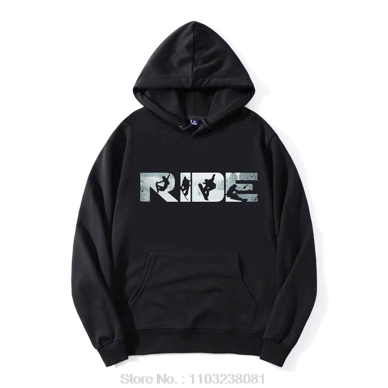 Ride Snowboard Funny Snowboarding Lover Hoodie Casual Fitness Hoody Cotton Tops New Men's Clothing Oversized Unisex Sweatshirt