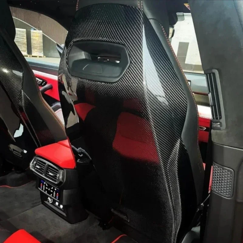 For Lamborghini Urus Real Dry Carbon 2018-2021 Seat Back Bison Snap Replacement Seat Back Interior Modification Accessories
