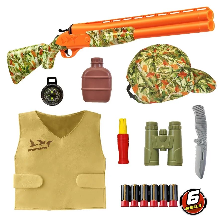 

Wetlands Hunter Roleplay Toy Shotgun Set Fun for Outdoor and Indoor Role Play 15 pieces included 5+