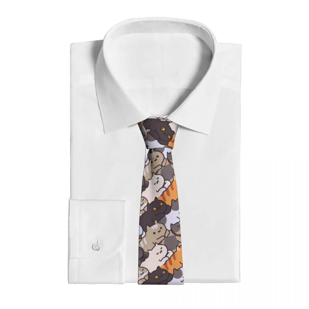 Fly Tie Cat Cats Cute Meow Ties Daily Wear Cravat Street Necktie Shirt Accessories