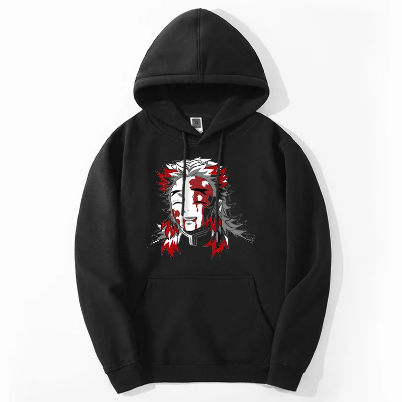 

Demon Slayer Anime Hoodies Sweatshirts Men Tanjirou Manga Kimetsu No Yaiba Hoody Oversize Loose Fashion Sportswear Sudaderas