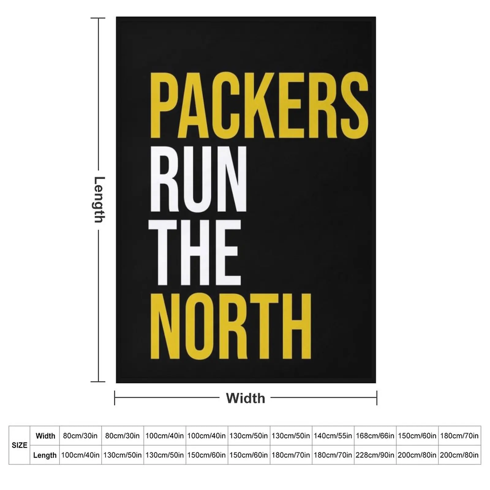 Packers Run The North Throw Blanket Decorative Sofas Luxury Designer Blankets