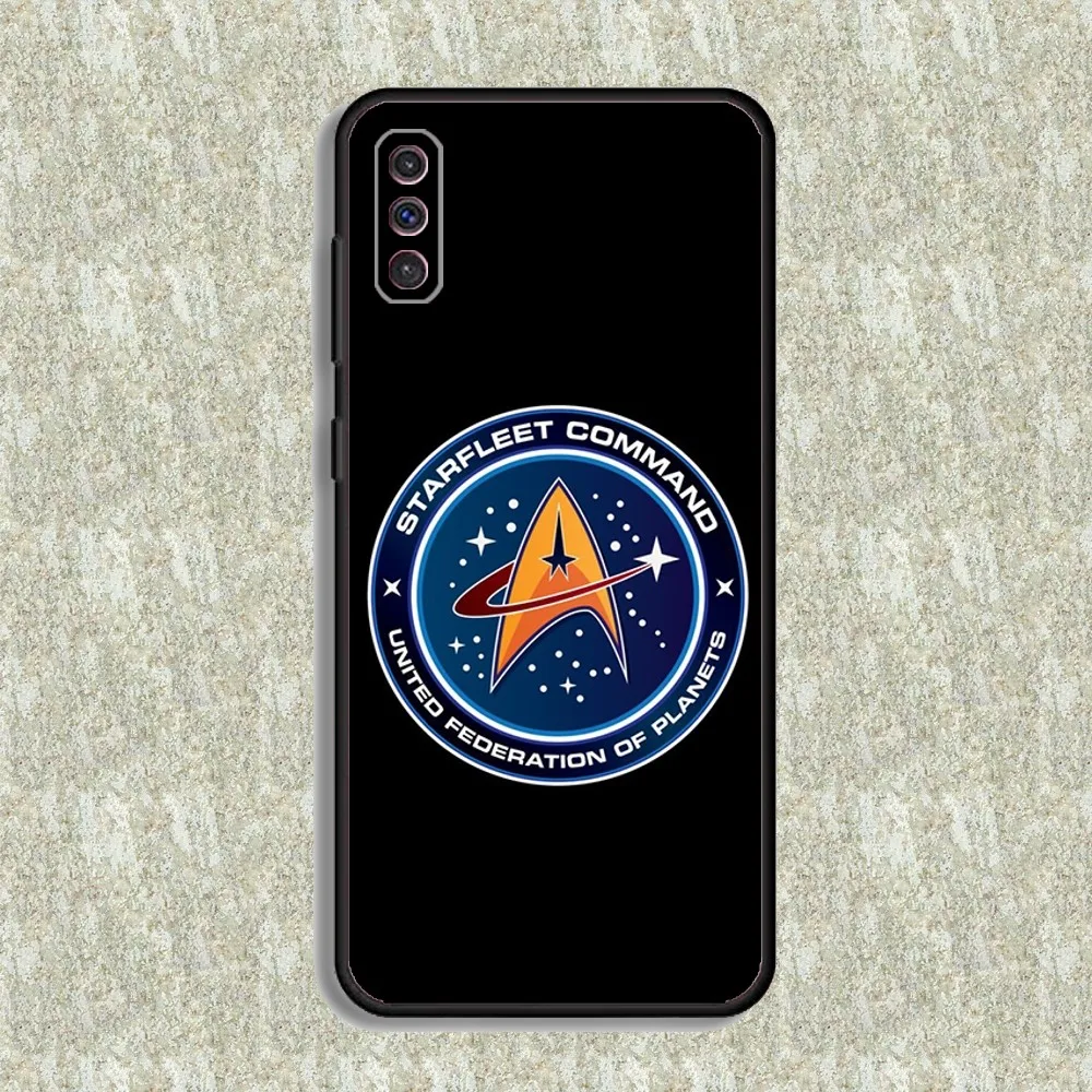 S-Star Trek Ships Logo Phone Case For Samsung S23,23,22,30,21,10,9,Note20 Ultra,Lite,Ultra,5G,Plus,FE,Black Soft Case