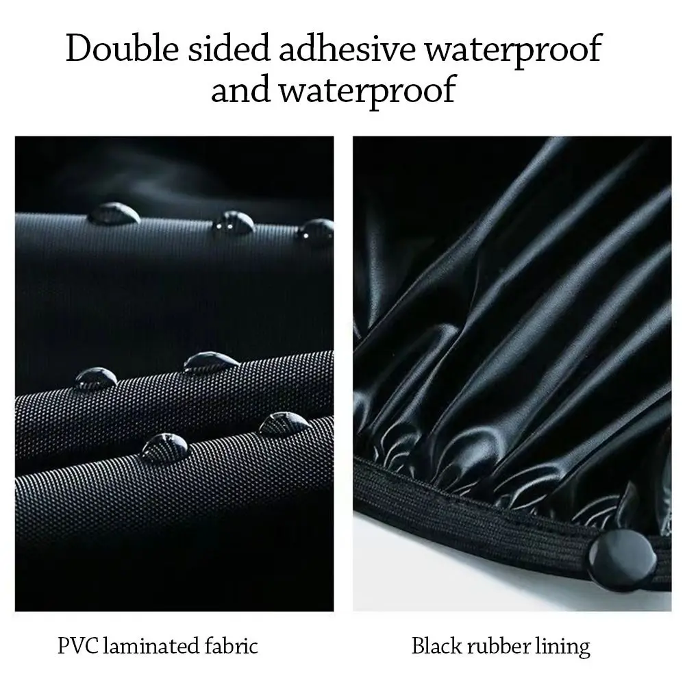 

Black Rain Boot Shoe Cover Rainproof High Top Waterproof Shoe Cover Non Slip Thickened Motorcycle Shoe Cover for Motorcycle Bike