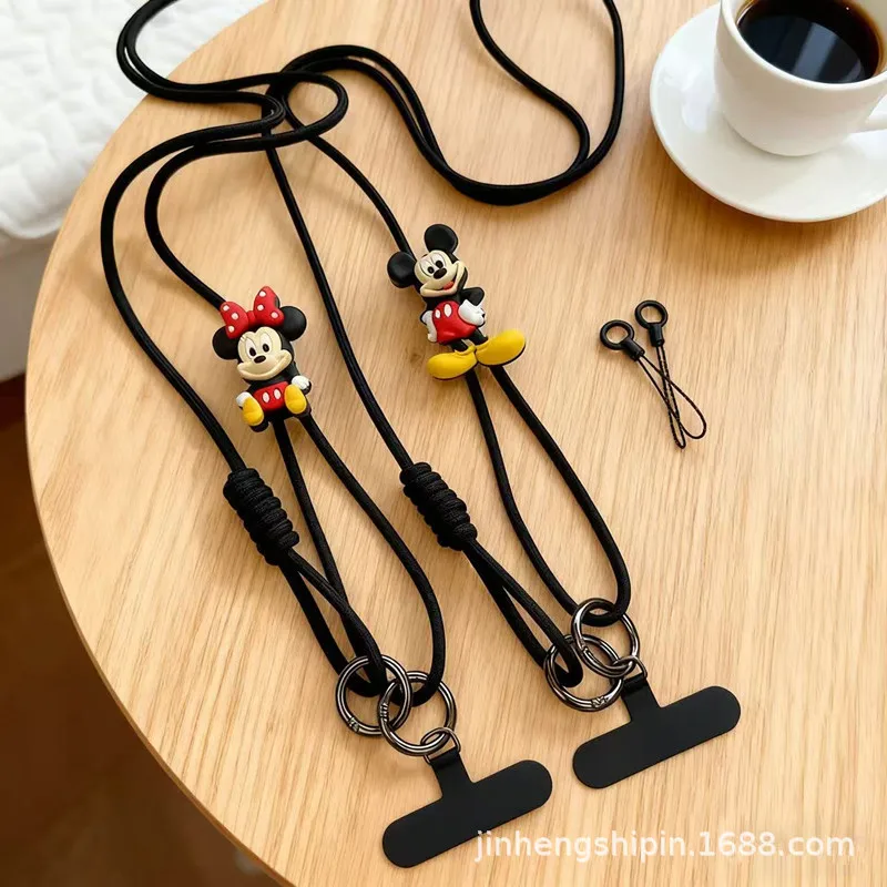 Disney Couple Mickey & Minnie Phone Lanyard, Drop-Proof Wrist Strap, Vintage  Camera Strap, Ideal Gift for Men and Women