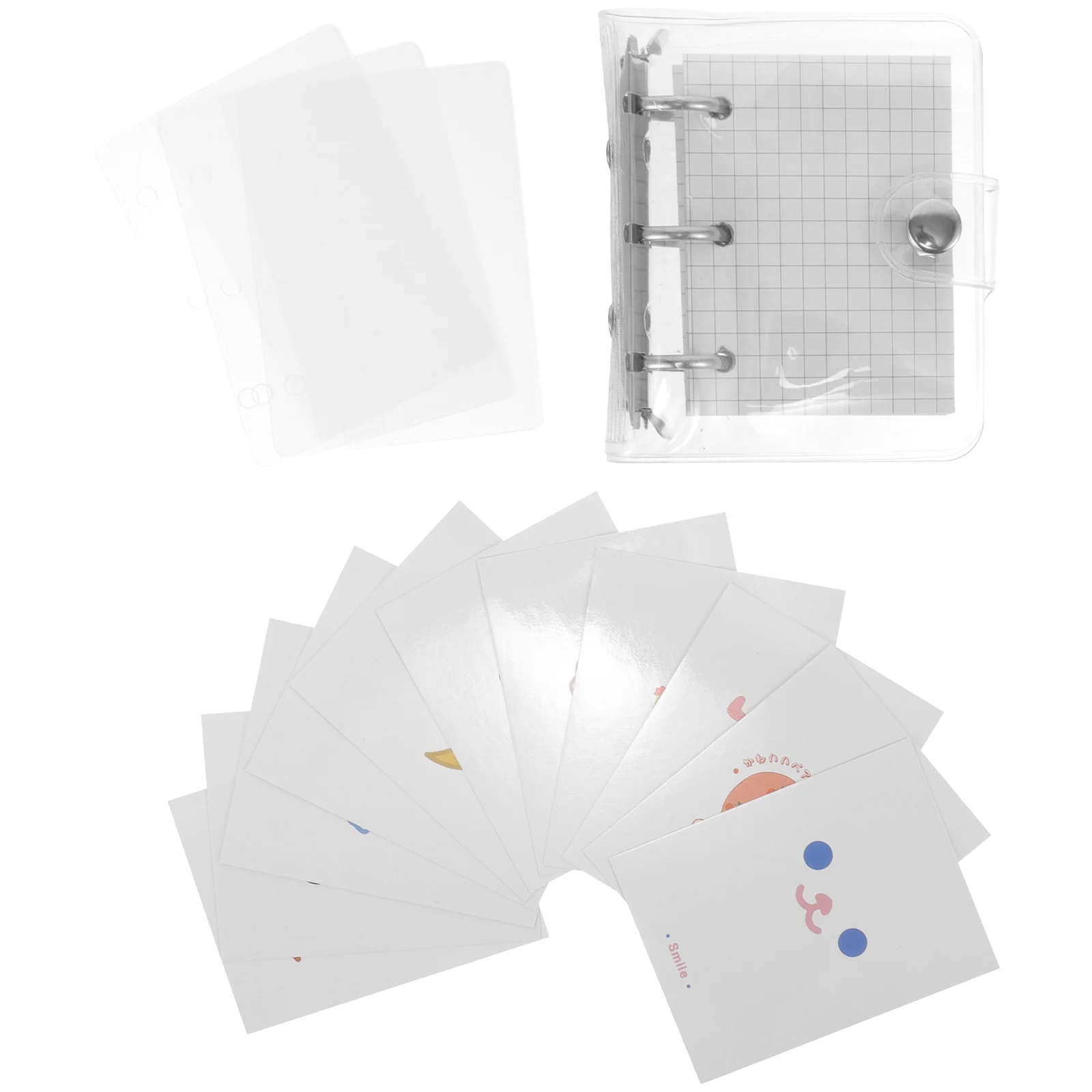 Mini carnet de notes portable en PVC, petit classeur, conteneur décoratif pour scrapbooking, bloc-notes AdTosNotepad, accessoire d'enregistrement populaire