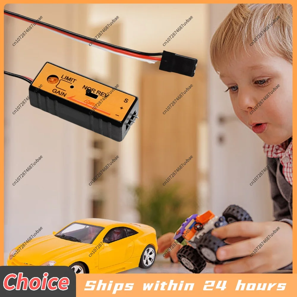 Mini Gyro Gyroscope 4.8V-6V Gain Sensitivity Adjustment Module Modified Accessories for RC Car Drift Racing Car Steering Output