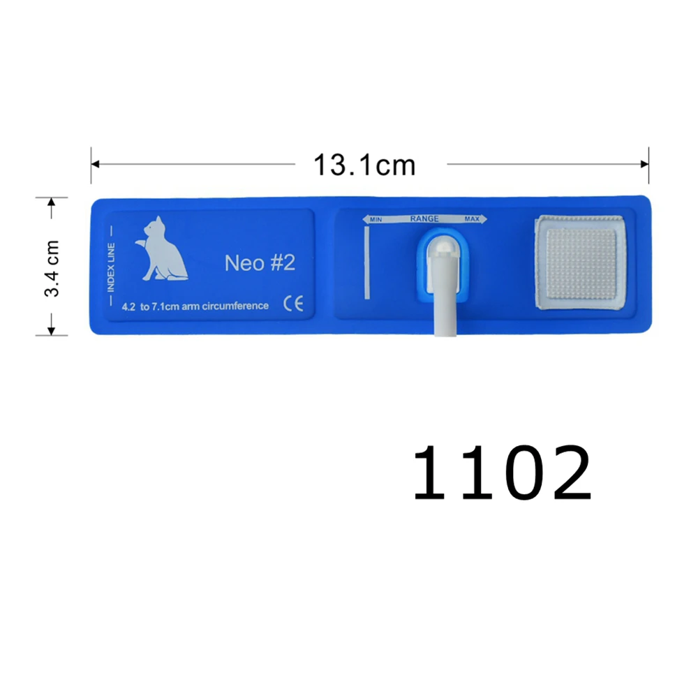 Multi-parameter Monitor Reusable Vet Veterinary Animal Blood Pressure Nibp Tpu Cuff Veterinary Cuff Set for Veterinary Monitors