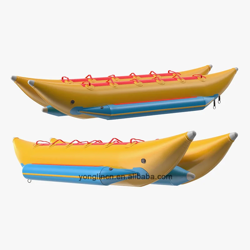 Hot Sale PVC 5-Person Inflatable Banana Boat, PVC Water Sports Towable For Outdoor Adventure
