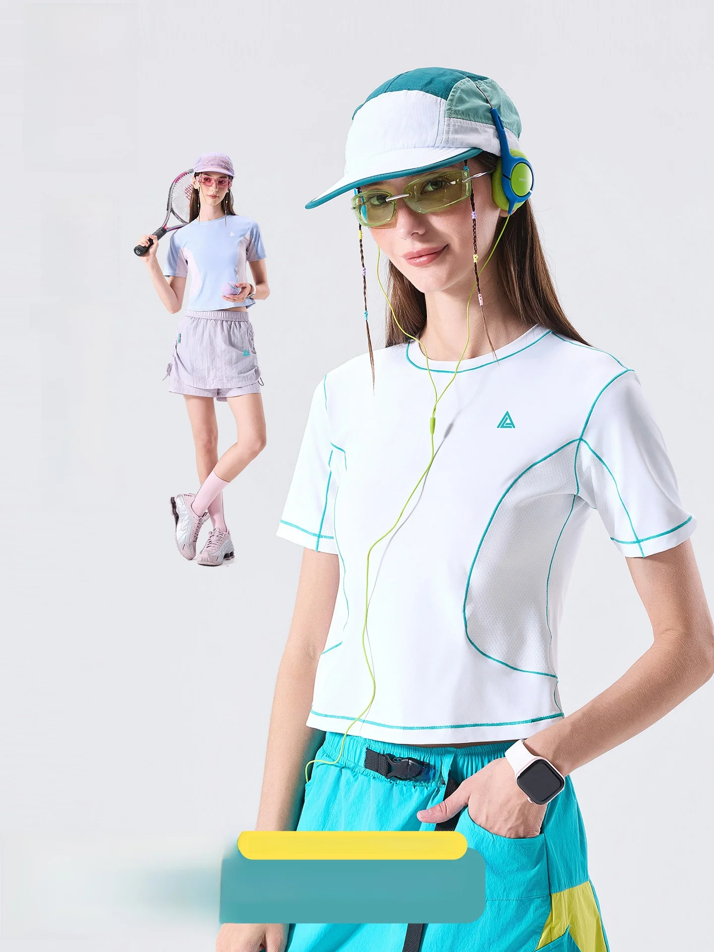 LAZY DAY Trendy Outdoor Sporty Women's Short Sleeve T-Shirt Moisture Wicking Quick Dry Tight Fit round Neck Short Length