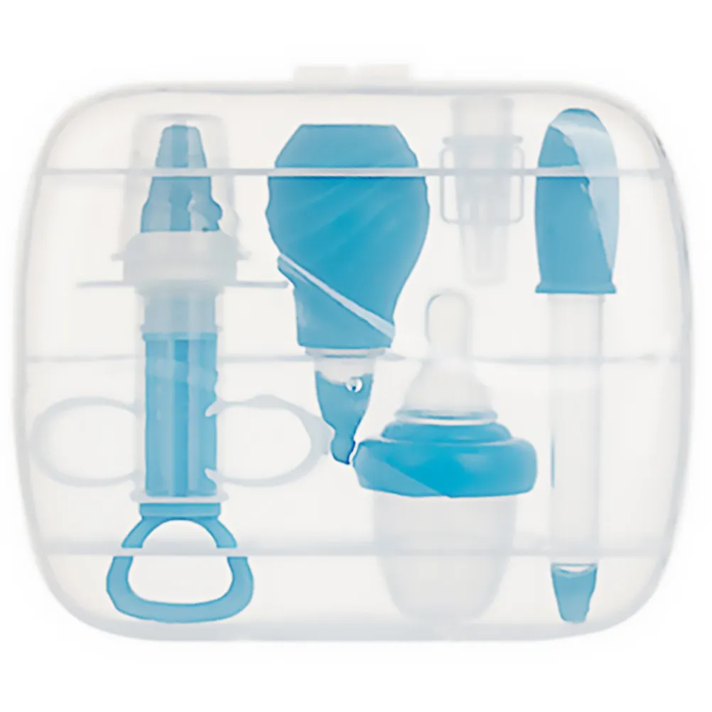 5Pcs Baby Dispenser Set High Quality Silicone PP Tpe Infant Healthcare Kit Dropper Feeder