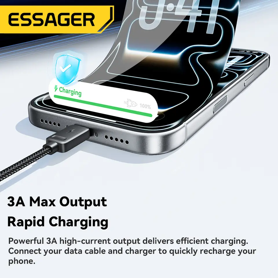 كابل محمول للشحن السريع 4 في 1 من Essager للسفر من النوع C أنثى إلى USB متعدد مع محولات صغيرة وصغيرة من النوع C - 2