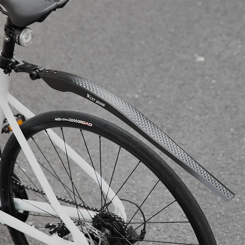 Road Bike Mudguard Lightweight Waterproof Stain-resistant Foldable Streamlined Shape Bicycle Fenders Bicycle Parts 26/29-inch