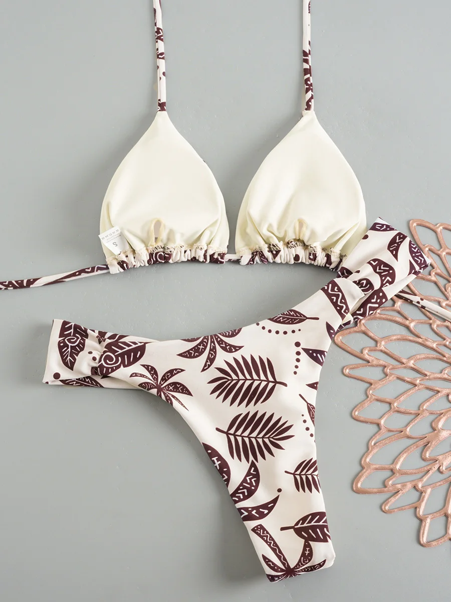Micro Bikinis 2026 Push Up Women Swimsuit Sexy Swimwear Brazilian Bikini Set New Biquini Floral Swimsuit Print Beachwear