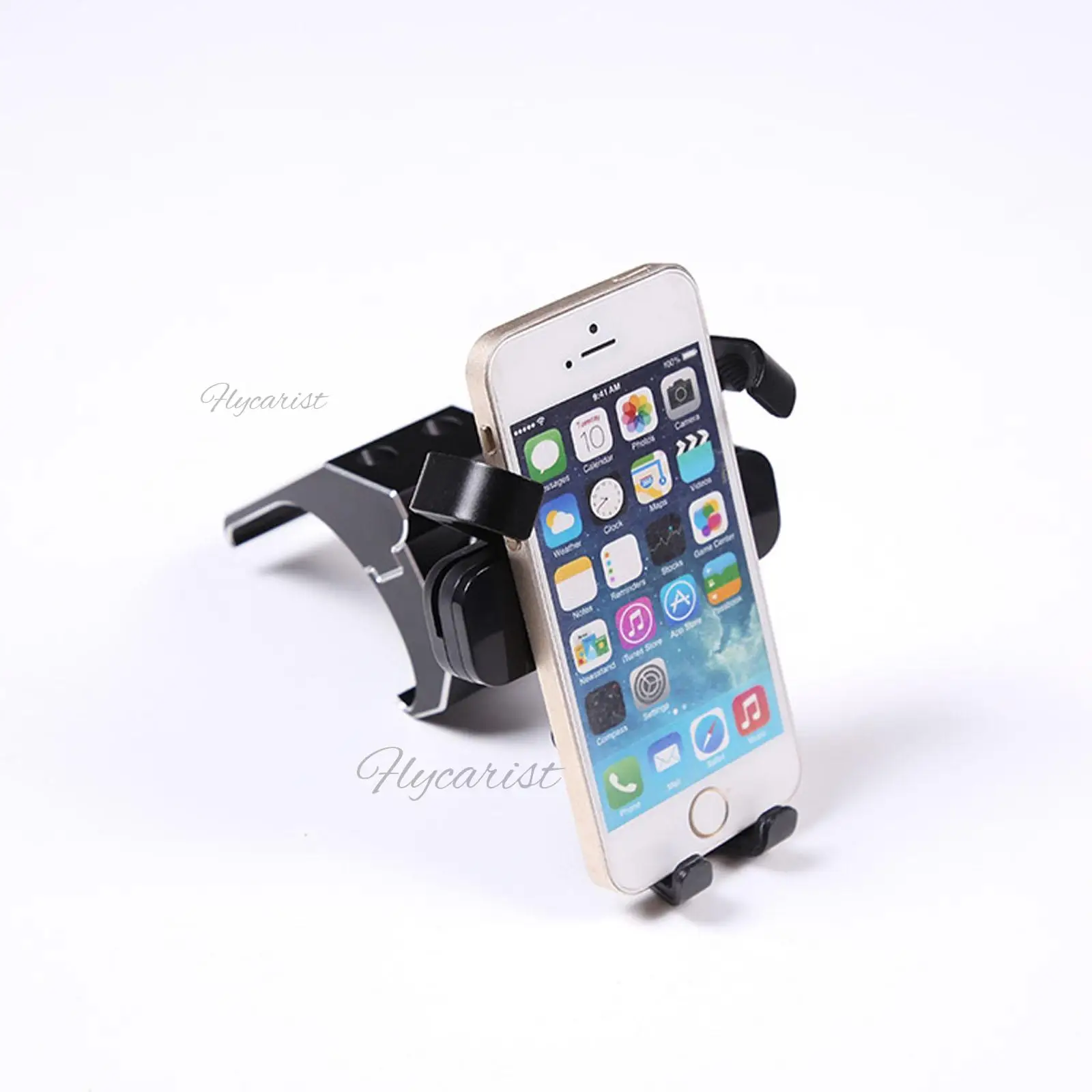 Alloy Black Mobile Phone Holder Mount Bracket Stand For Land Rover Defender 90 110 2020-2022 image 4