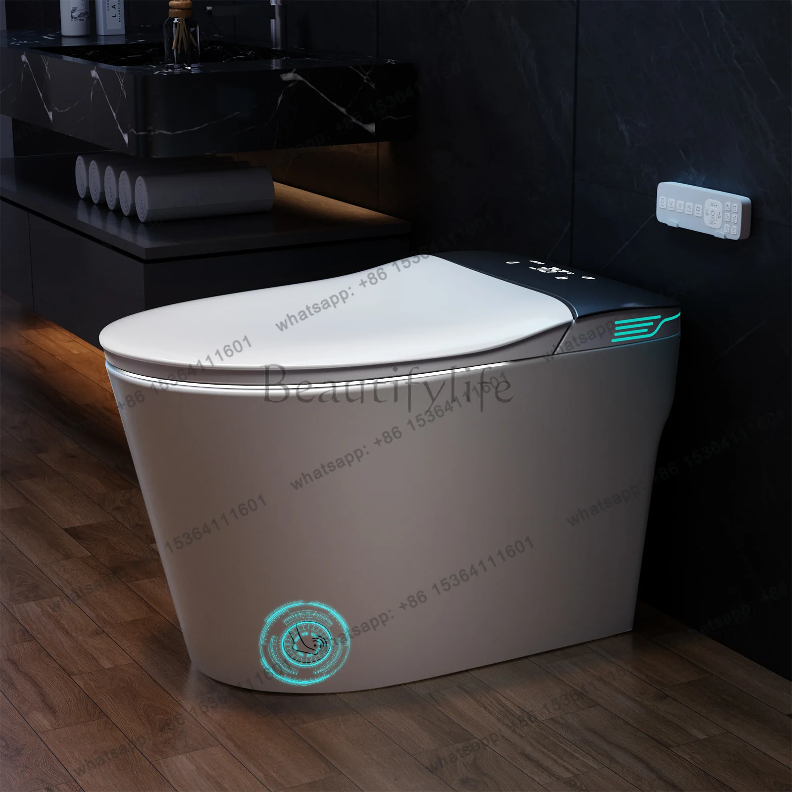 Smart Toilet with Bidet Built In, AUTO Deodorization, ADA Height 17.7