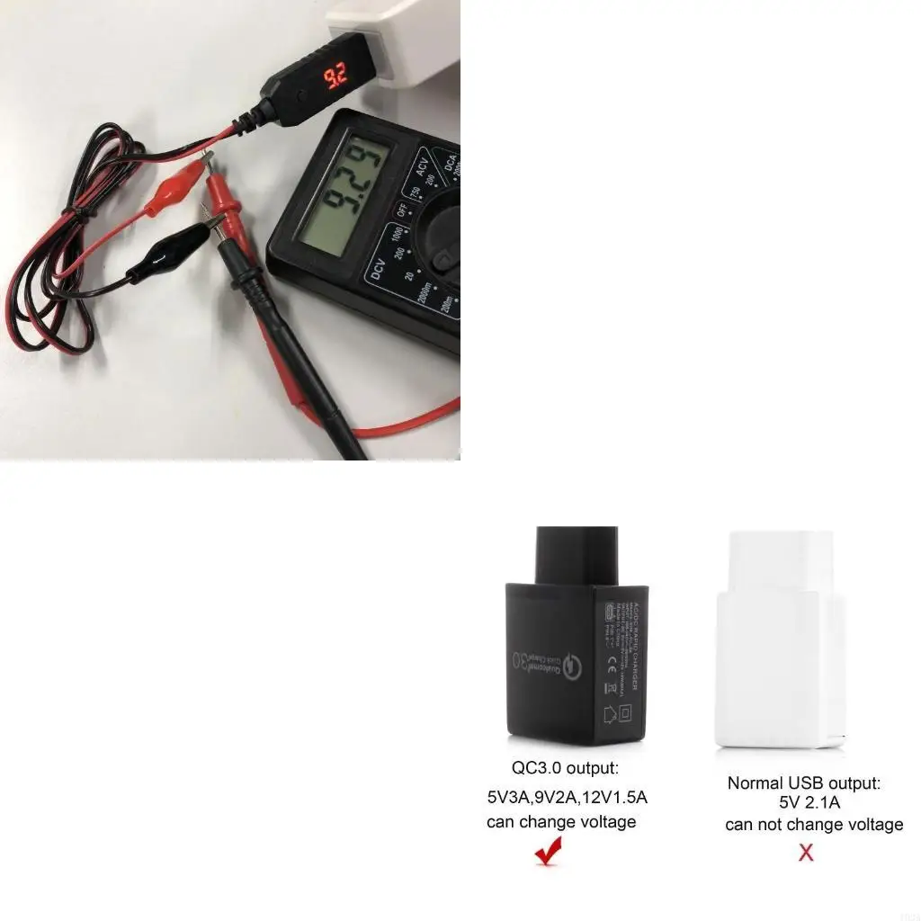 193A DIY QC3.0 USB to 5V 6V 8.4V 12V Power Cable AA AAA D Size Battery for LED Light Toy Walkie Talkie Power Cable